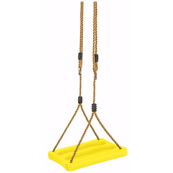 Swingan Standing Swing With Adjustable Ropes-Fully Assembled-Yellow SWSSR-YL